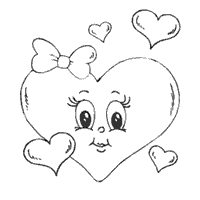 Girlie Heart Card